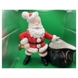 1970s hand-painted ceramic Santa Clause