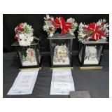 3 Thomas Kinkade Christmas Lanterns