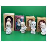 4 Sentimental  Precious Moments Ornaments
