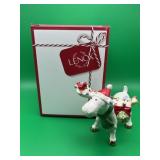 Lenox 2019 Under the Mistletoe Moose Ornament