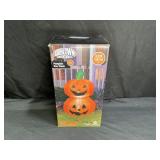 Gemmy Airblown Inflatable 3.5 ft Pumpkin Duo Stack