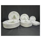 Tienshan Holiday Hostess Christmas Tree Plates
