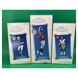 3 Hallmark Keepsake Football Ornament