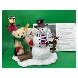 Steiff Winter Friends Danbury Mint Snowman Display