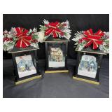 3 Thomas Kinkade Christmas Lantern