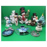 Holiday Snowman Ornament Lot