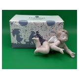 Vintage Lladrï¿½ "Playing Cherub" porcelain figurine