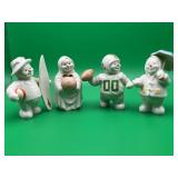 4 Lenox Twelve Months of Snowmen Figurine