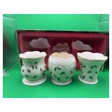 Set of 3 Lenox Porcelain Holiday candle holders