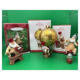 3 Hallmark Keepsake Santa Clause Ornaments