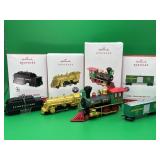4 Hallmark Keepsake Train Ornament