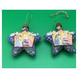 2 Jim Shore "Star with Nativity" Ornament