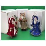 3 Keepsake Father Christmas Ornaments