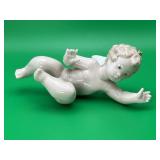 - Lladrï¿½ "Surprised Cherub" porcelain figurine