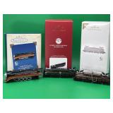 3 Keepsake Locomotive Ornaments