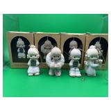 4 Precious Moments LOVE Ornaments