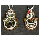Swarovski Holiday Gingerbread Couple Ornaments