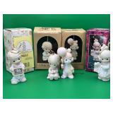 4 Precious Moments porcelain angel ornament