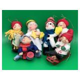 6 Annalee Christmas Ornaments