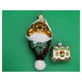 Christopher Radko Snuggle Pup & North Pole Express