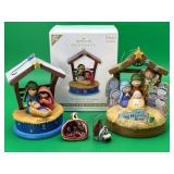 4 Hallmark Keepsake Nativity Scene Ornament