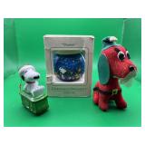 2 Vintage Christmas Ornaments & Dachshund