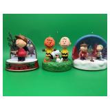 3 Peanuts Hallmark Keepsake  Ornaments