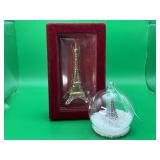 2 Eiffel Tower Ornaments