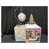 Christmas Animated Train & hanging glass ornament
