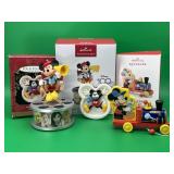 3 Hallmark Keepsake Disney Mickey Ornament