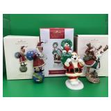 3 Piece Hallmark Keepsake Christmas Ornament