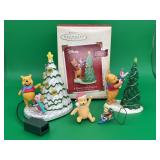 4 Piece Winnie the Pooh Holiday Ornaments
