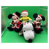 Peanuts, Mickey & Mini Mouse Plush Toys