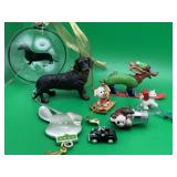 Dog & Car Christmas Ornaments