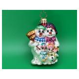 Christopher Radko "Winter Portrait" glass ornament