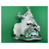 Hand-blown glass Santa/sack of toys ornament