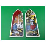 2 Precious Moments The Beatitudes stained-glass