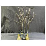 LED Twigs & Ceramic Christmas Tree