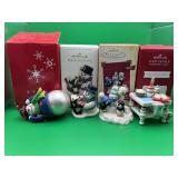 4 Keepsake Snowman Ornaments
