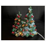 VTG Double-Peak Ceramic Christmas Tree