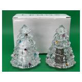 Lenox Lead Crystal Christmas Tree Salt & Pepper