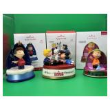 3 Peanuts Hallmark Keepsake Ornaments