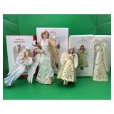 4 Hallmark Keepsake Angel Ornaments