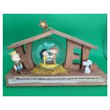 Hallmark Peanuts Noel Nativity snow globe