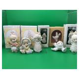 5 Enesco Precious Moments Christmas Ornaments