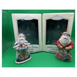 2 Hallmark Santas From Around the World ornament