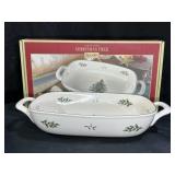 Spode Christmas Tree Bread Basket Serving Dish