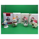 4 Hallmark Keepsake Ornament Snowmen