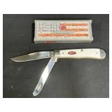 New CASE  Trapper 60182 SparXX White Jigged Handle