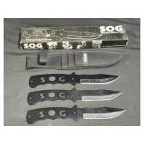 SOG Throwing Knives F04T-N Set
